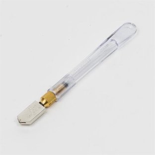 Glasskärare med olja