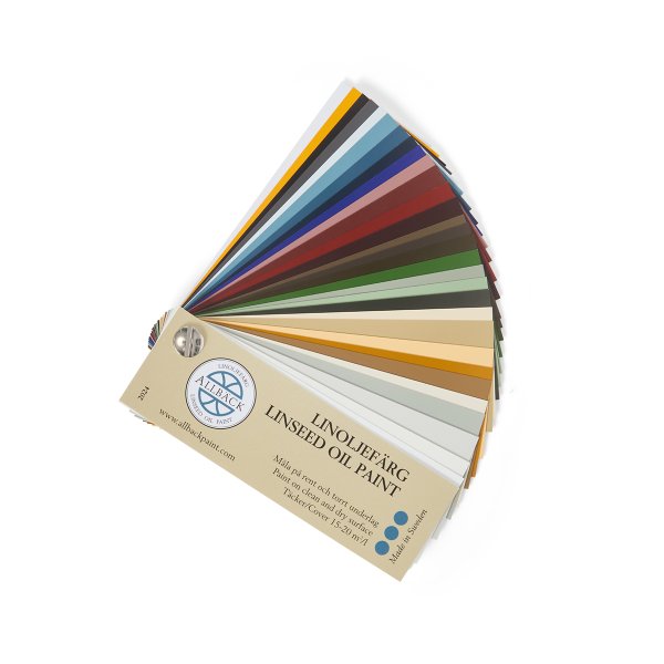 Color Fan Linseed Oil Paint – 33 Printed Colors